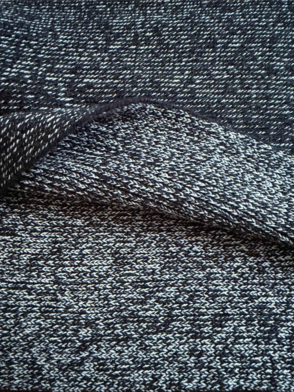 Calvin Klein Black & White Marled Fringe Scarf